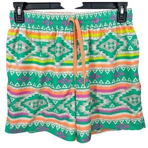 Chubbies Men's XL Swim Trunks Multicolor Geometric Aztec Shorts